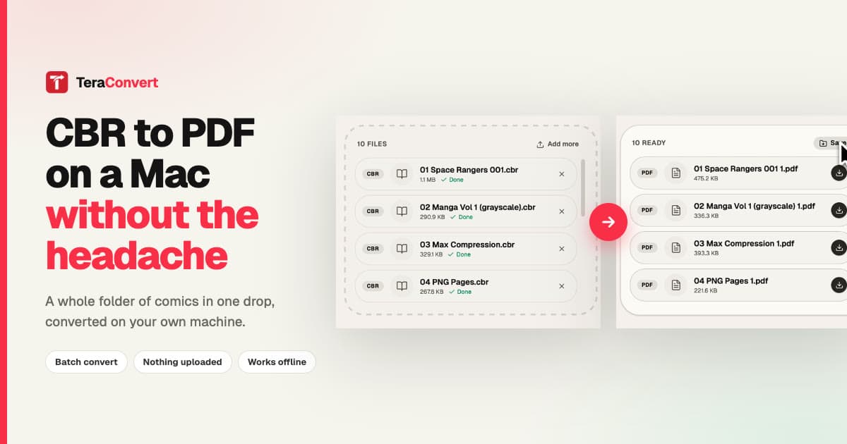 How to Convert CBR to PDF on a Mac Without the Headache